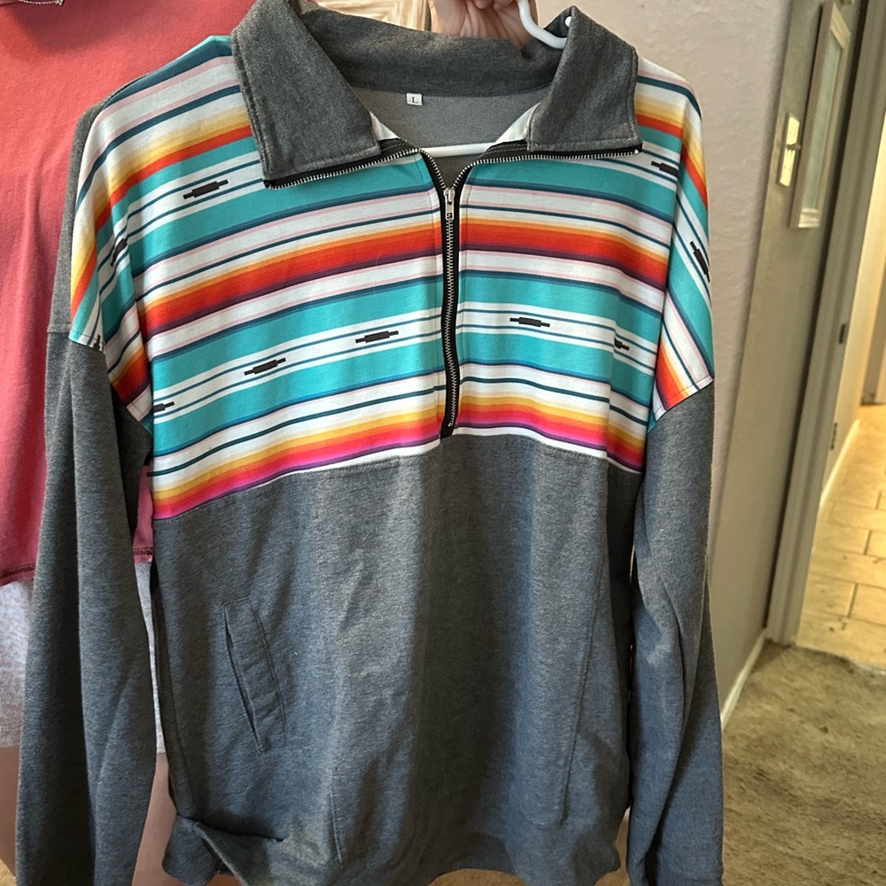 Aztec pattern sweatshirt
